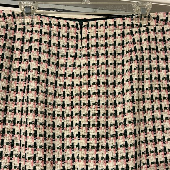 NWT BODEN Sz 16R (US 12R) Multi Color Woven Plaid Fully Lined Pencil Skirt - Picture 5 of 7